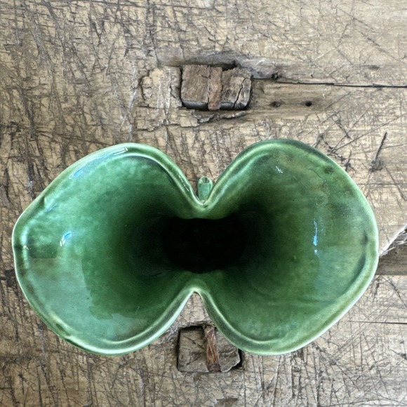 Camark Pottery Vase Calla Lily Leaf Green 8" Shape 597 Original Stickers 1940s - Picture 5 of 11